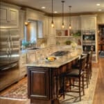 Луксозни кухни в различни интериорни стилове Класическа кухня с гранитен плот