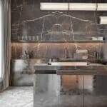 Луксозни кухни в различни интериорни стилове Модерна кухня в сиви тонове