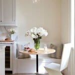 70 Идеи за трапезен кът в кухнята Трапезен кът с малка маса