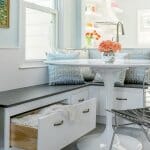 70 Идеи за трапезен кът в кухнята Трапезен кът с място за съхранение