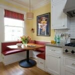 70 Идеи за трапезен кът в кухнята Кухненски ъгъл в червено