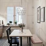 70 Идеи за трапезен кът в кухнята Трапезен кът в светъл цвят