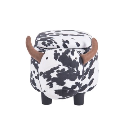 Детска табуретка във формата на крава отпред