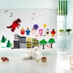 Детска стая с 3D декорации на стената