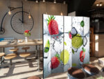 Петкрилен интериорен параван Fruit Cocktail