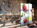 Трикрилен параван Fruit Cocktail - в хола