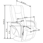 Фотьойл с релакс механизъм и кръгла основа   схема