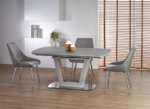 Разтегателна трапезна маса с елегантен дизайн (2 варианта) - светлосива
