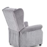 Сив фотьойл с дамаска от текстил и релакс механизъм   странично