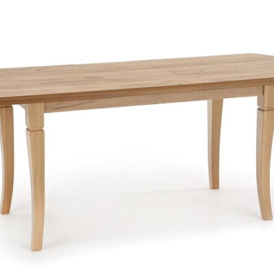 Разтегателна трапезна маса от дърво (3 цвята 2 размера)   отпред