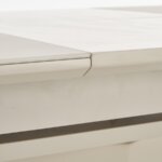 Трапезна маса с опция разтягане в цвят шампанско   отблизо