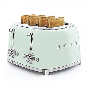 Тостер за 4 филии с ретро дизайн SMEG (7 цвята) - филии