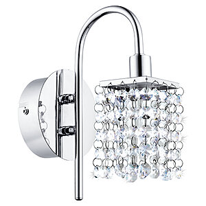 LED аплик за баня с кристални висулки серия Almonte