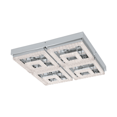 LED плафон от стомана пластмаса и кристали серия Fradelo ( 2 варианта) - вариант 2