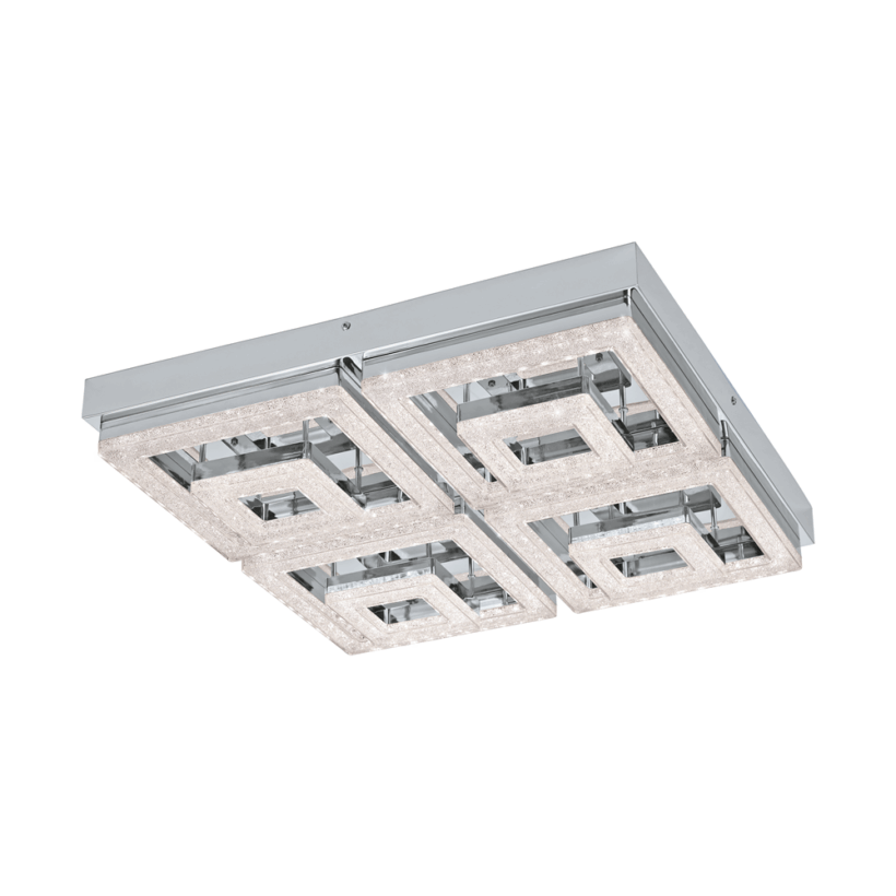LED плафон от стомана пластмаса и кристали серия Fradelo ( 2 варианта) - вариант 2