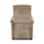 Релакс кресло с висока облегалка в бежово Джими   гръб