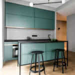 Тенденции в кухненския дизайн Тенденции в кухненския дизайн: Кухня в зелени тонове и акценти в черно