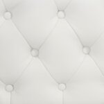 Лежанка канапе от бяла еко кожа - облегалка