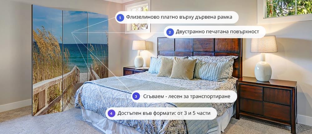 Характеристики на паравани за стая от GRANDecor