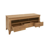 ТВ шкаф с 3 чекмеджета и рафта Берген - разпределение