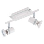 Бял LED спот с кристали Eglo серия Bonares