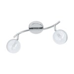LED спот в хром и бяло Eglo серия Salto 3 (3 варианта) 2 тела