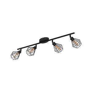 LED спот в индустриален стил Eglo серия Zapata 1 (6 варианта) - 4 тела, черно