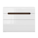 Широк скрин с 4 чекмеджета Ацтека - отпред