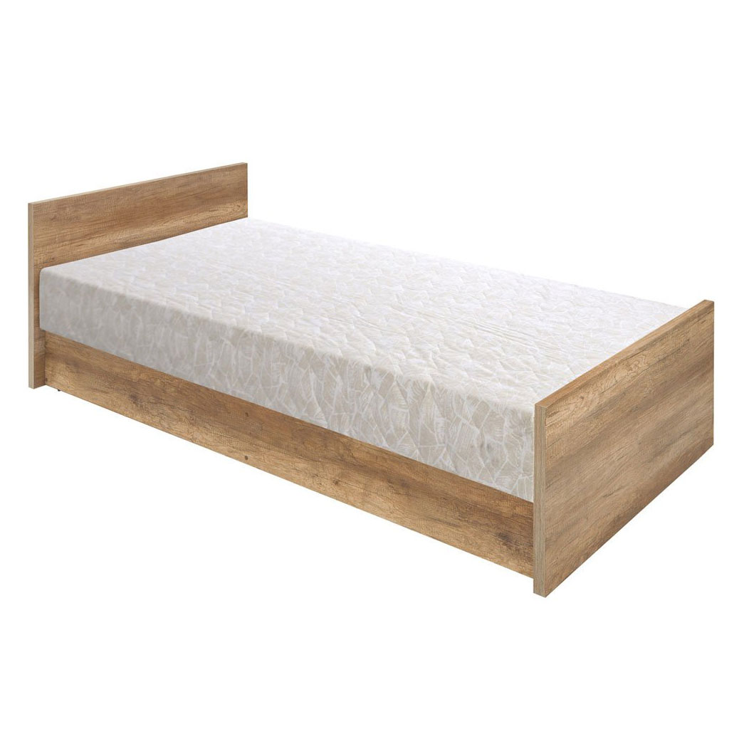 Единично легло в дървесен цвят Малкълм Единично легло в дървесен цвят Малкълм