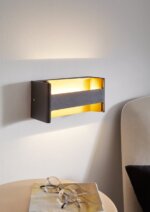 LED аплик с оригинална форма Feloniche - черен - интериорна