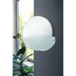 LED аплик с кръгла форма Metrass 1 в бял цвят - интериор