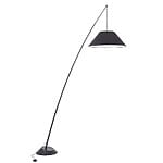 Черно-бял лампион с телескопично рамо Campanula