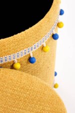 К т текстилни табуретки с място за съхранение (2 цвята)   отвътре