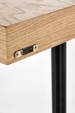 Конзолна маса в натурален дъб и черно   плот