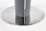 Кръгла трапезна маса с плот в цвят сив мрамор-детайли, основа