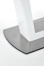 Разтегателна трапезна маса в цвят бял мрамор - детайл основа