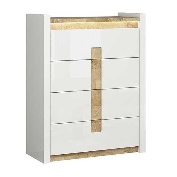 Модерен скрин с 4 чекмеджета и осветление Аламеда Модерен скрин с 4 чекмеджета и осветление Аламеда