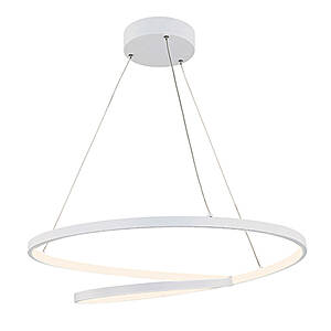 Бял LED пендел с модерен дизайн Launceston