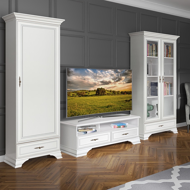 Бяла холна секция в класически стил Иденто Бяла холна секция в класически стил Иденто