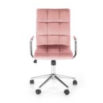 Офис стол с текстилна дамаска и подлакътници (3 цвята) отпред