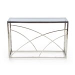 Правоъгълна конзолна маса в модерен стил   отпред