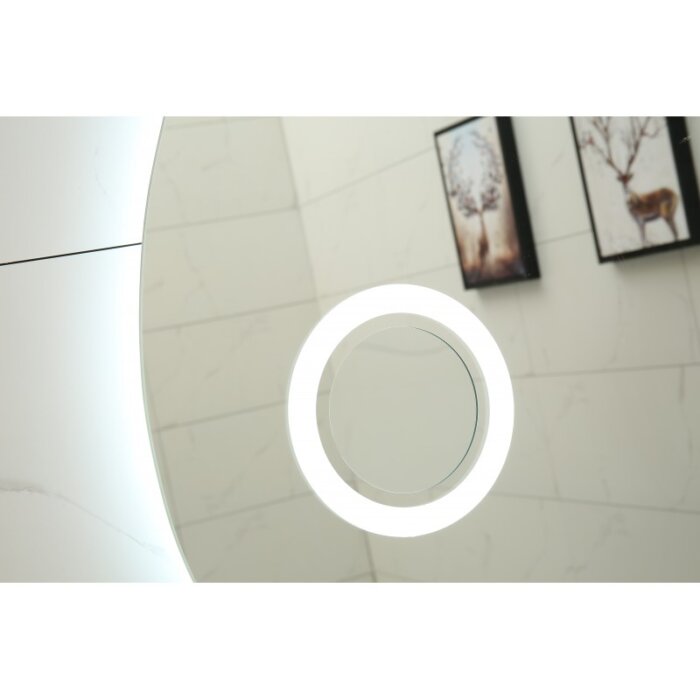 LED огледало за баня в яйцевидна форма