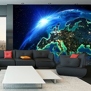Фототапет с планетата Земя от космоса - интериор