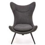 Кресло с висока облегалка в цвят антрацит-отпред