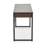 Бюро в цвят орех с две чекмеджета   профил