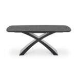 Разтегателна маса в тъмносиво и черно Ава-отпред