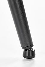 Трапезен стол с пепитен гръб в черно и бяло-детайли, крака