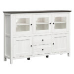 Широк шкаф с LED осветление Хесен в цвят светла лиственица