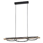 LED пендел от метал и дърво Eglo серия Boyal