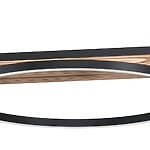 LED пендел от метал и дърво Eglo серия Boyal - снимка отблизо